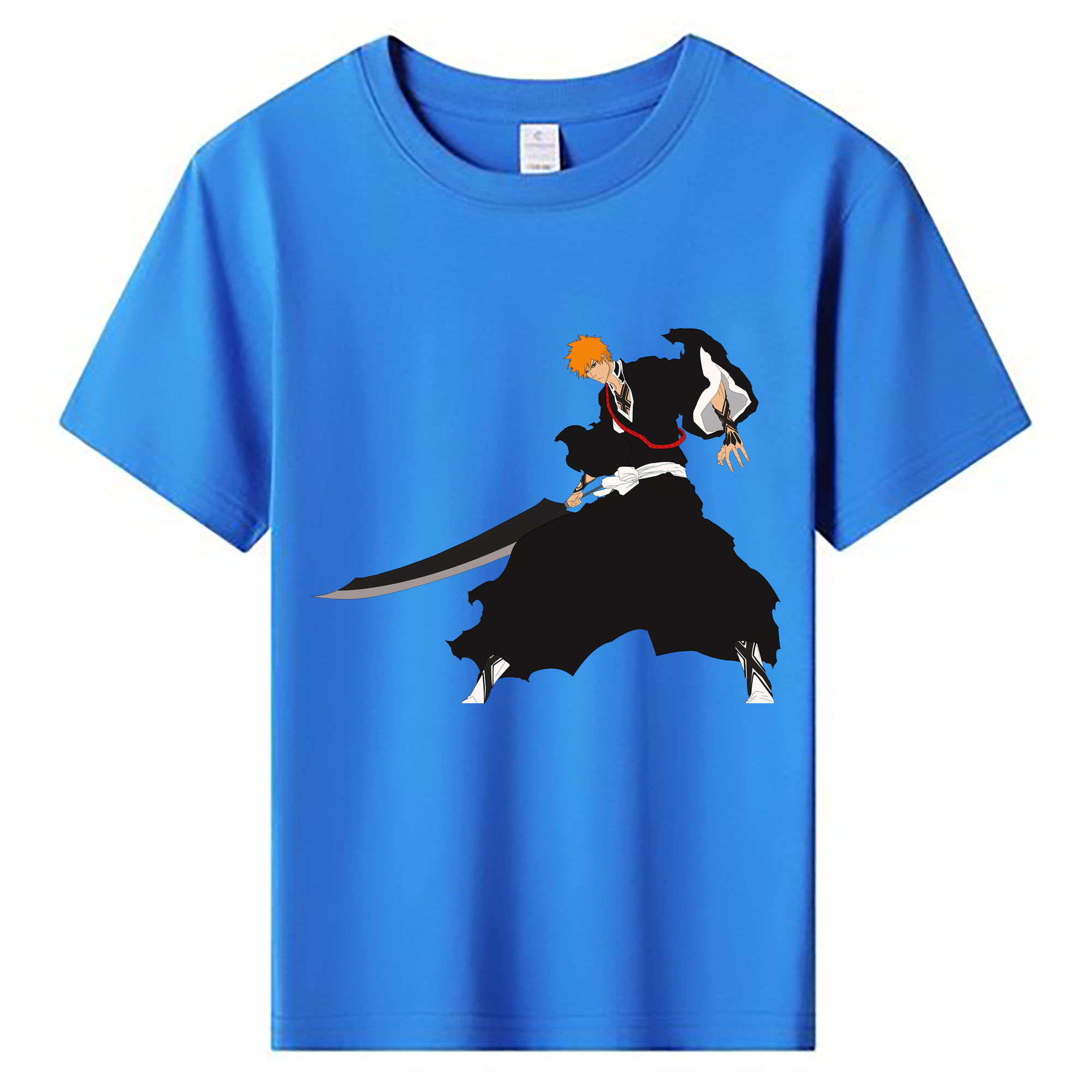 （画像用） ブリーチ 黒崎一護（くろさき いちご）BLEACH Kurosaki Ichigo 綿100％キッズTシャツ（フロントプリント）